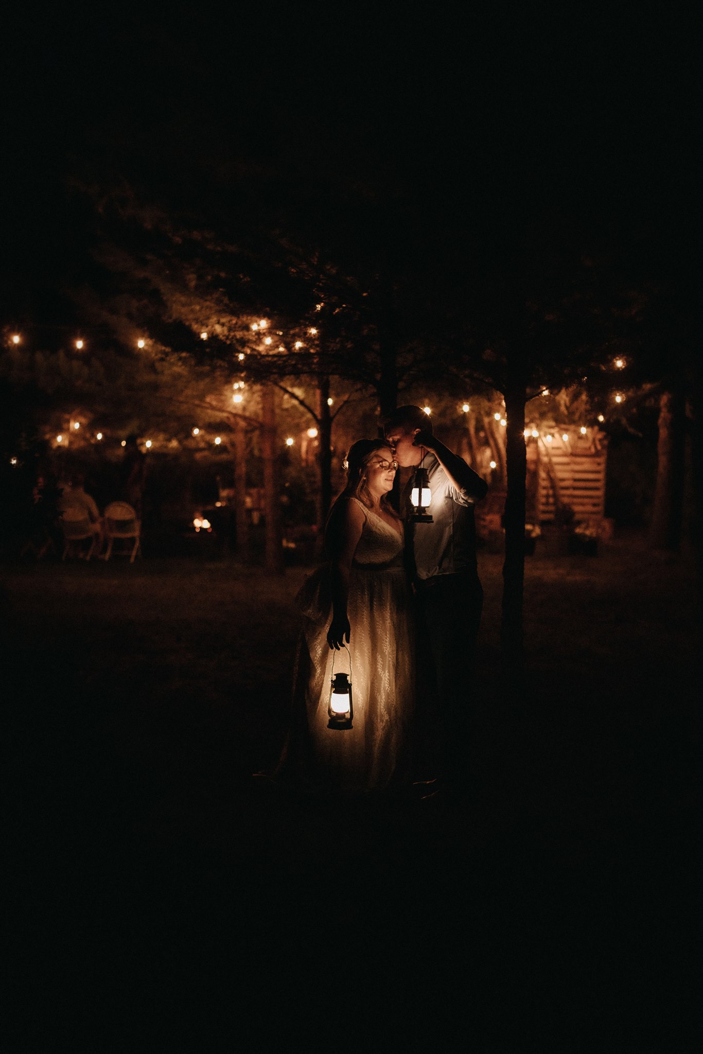 Bride & Groom at their intimate farm wedding in Saskatchewan.